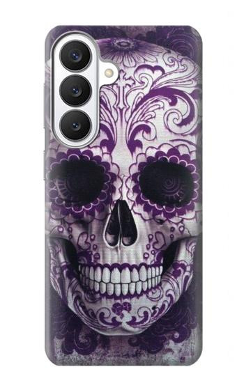 S3582 Purple Sugar Skull Case For Samsung Galaxy S26