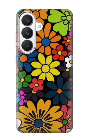 S4043 Colorful Flowers Cartoon Case For Samsung Galaxy S26