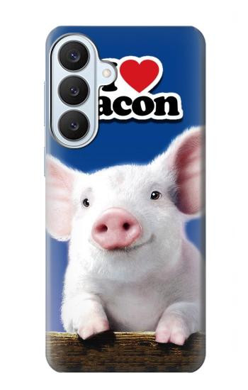 S0608 I Love Bacon Cute Baby Pig Case For Samsung Galaxy S26 Plus
