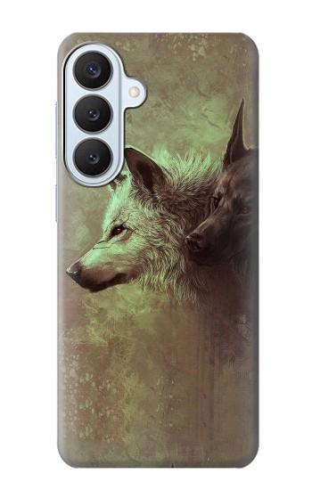 S0931 White Black Wolf Case For Samsung Galaxy S26 Plus
