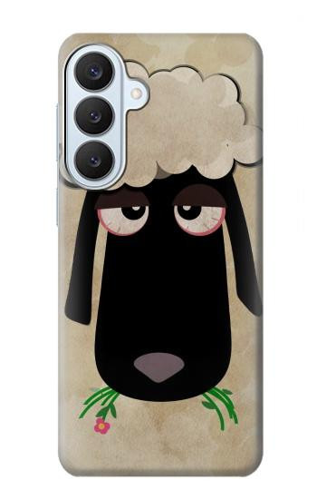 S2826 Cute Cartoon Unsleep Black Sheep Case For Samsung Galaxy S26 Plus