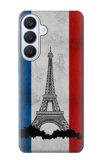 S2859 Vintage France Flag Eiffel Tower Case For Samsung Galaxy S26 Plus
