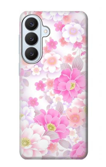 S3036 Pink Sweet Flower Flora Case For Samsung Galaxy S26 Plus