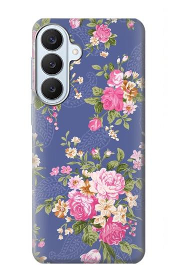 S3265 Vintage Flower Pattern Case For Samsung Galaxy S26 Plus