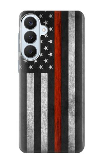 S3472 Firefighter Thin Red Line Flag Case For Samsung Galaxy S26 Plus
