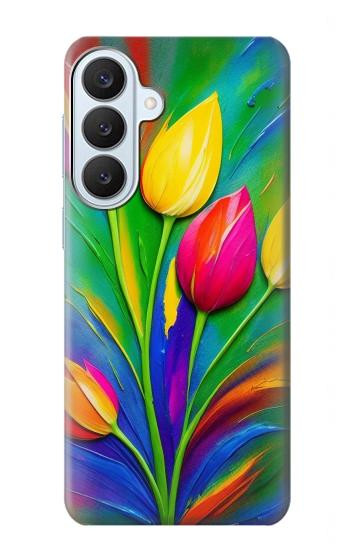S3926 Colorful Tulip Oil Painting Case For Samsung Galaxy S26 Plus