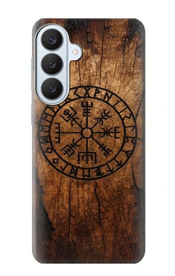 S4036 Viking Vegvisir Compass Wood Case For Samsung Galaxy S26 Plus