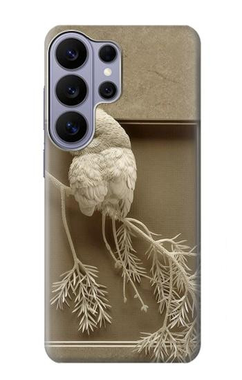 S1386 Paper Sculpture Owl Case For Samsung Galaxy S26 Ultra