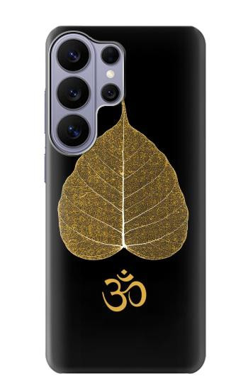 S2331 Gold Leaf Buddhist Om Symbol Case For Samsung Galaxy S26 Ultra
