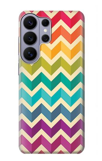 S2362 Rainbow Colorful Shavron Zig Zag Pattern Case For Samsung Galaxy S26 Ultra