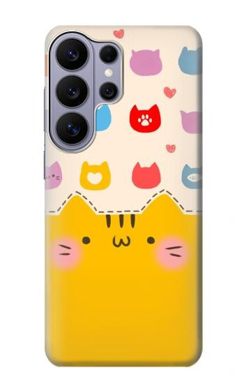 S2442 Cute Cat Cartoon Funny Case For Samsung Galaxy S26 Ultra