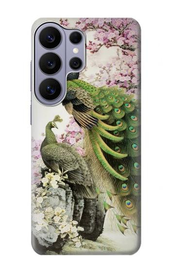 S2773 Peacock Chinese Brush Painting Case For Samsung Galaxy S26 Ultra