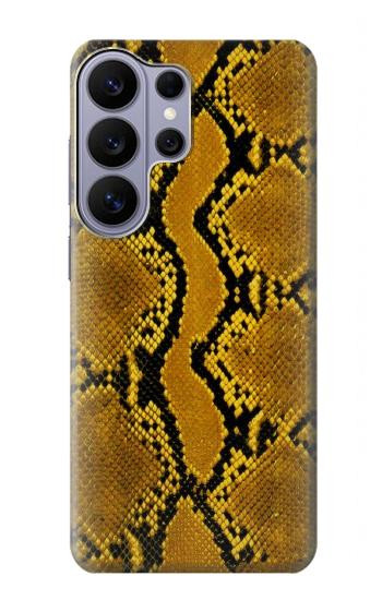 S3365 Yellow Python Skin Graphic Print Case For Samsung Galaxy S26 Ultra