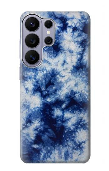 S3439 Fabric Indigo Tie Dye Case For Samsung Galaxy S26 Ultra