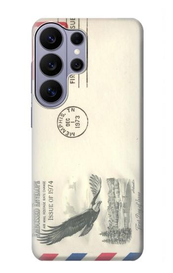 S3551 Vintage Airmail Envelope Art Case For Samsung Galaxy S26 Ultra