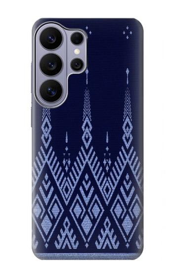 S3950 Textile Thai Blue Pattern Case For Samsung Galaxy S26 Ultra