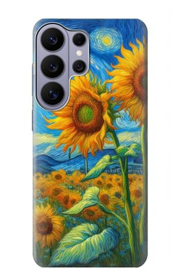 S4019 Sunflower Van Gogh Style Case For Samsung Galaxy S26 Ultra