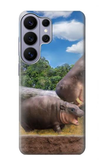 S4031 Baby Hippo Hippopotamus Family Case For Samsung Galaxy S26 Ultra