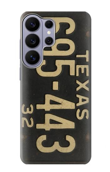 S4061 Vintage Texas Car License Plate Case For Samsung Galaxy S26 Ultra