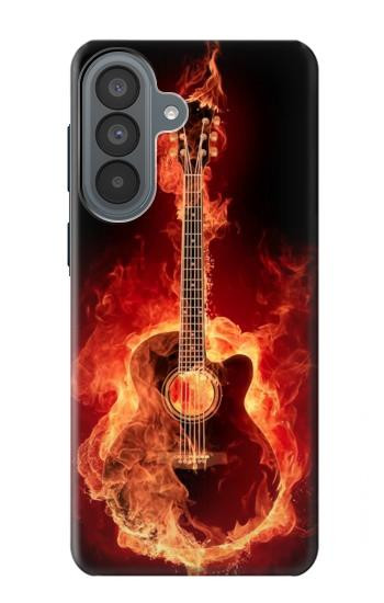 S0415 Fire Guitar Burn Case For Samsung Galaxy A37