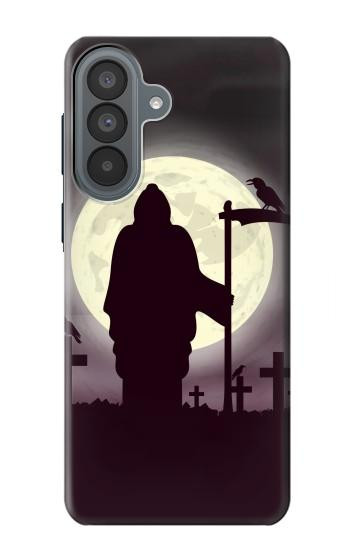 S3262 Grim Reaper Night Moon Cemetery Case For Samsung Galaxy A37