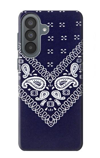 S3357 Navy Blue Bandana Pattern Case For Samsung Galaxy A37