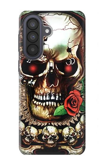 S0753 Skull Wing Rose Punk Case For Samsung Galaxy A57