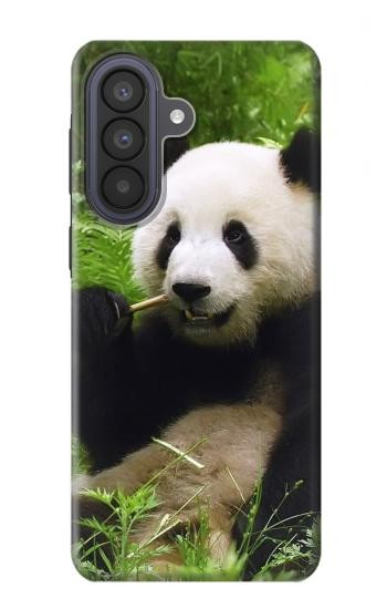 S1073 Panda Enjoy Eating Case For Samsung Galaxy A57