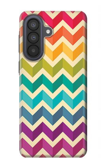 S2362 Rainbow Colorful Shavron Zig Zag Pattern Case For Samsung Galaxy A57