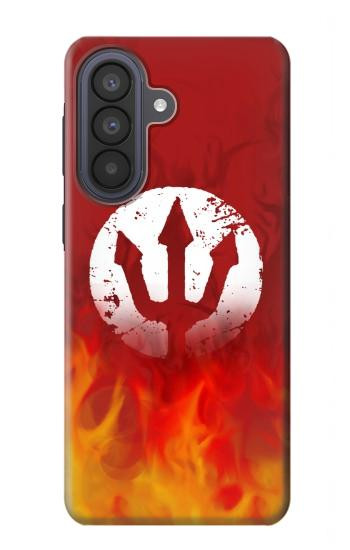 S2803 Fire Red Devil Spear Symbol Case For Samsung Galaxy A57
