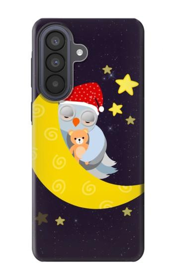 S2849 Cute Sleepy Owl Moon Night Case For Samsung Galaxy A57
