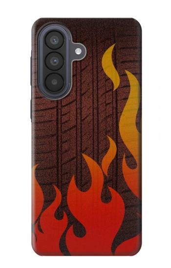 S2988 Rally Car Tire Fire Case For Samsung Galaxy A57