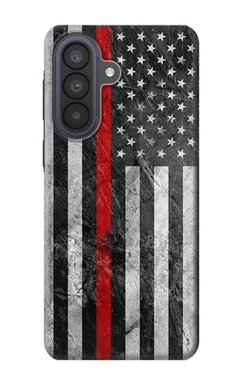 S3687 Firefighter Thin Red Line American Flag Case For Samsung Galaxy A57