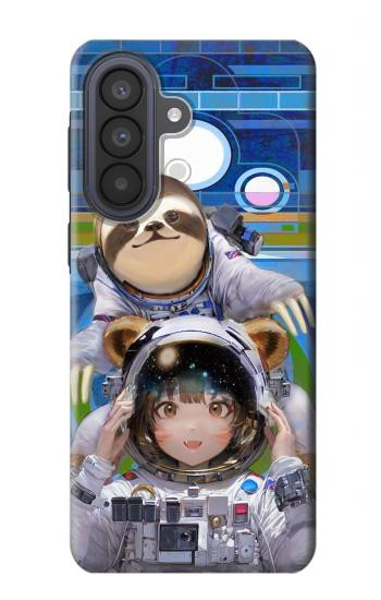 S3915 Raccoon Girl Baby Sloth Astronaut Suit Case For Samsung Galaxy A57