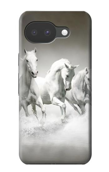 S0933 White Horses Case For Google Pixel 10a