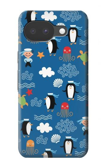 S2572 Marine Penguin Pattern Case For Google Pixel 10a
