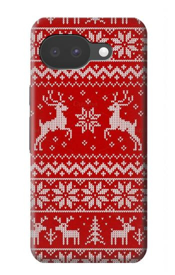 S2835 Christmas Reindeer Knitted Pattern Case For Google Pixel 10a
