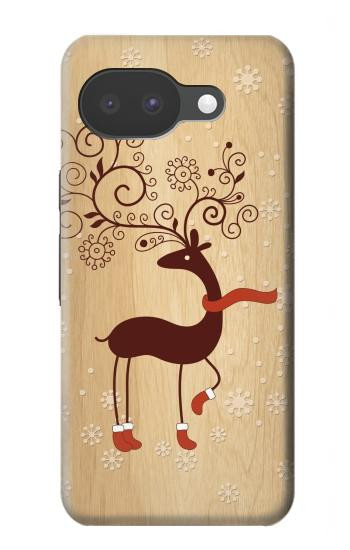 S3081 Wooden Raindeer Graphic Printed Case For Google Pixel 10a