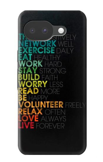 S3523 Think Positive Words Quotes Case For Google Pixel 10a