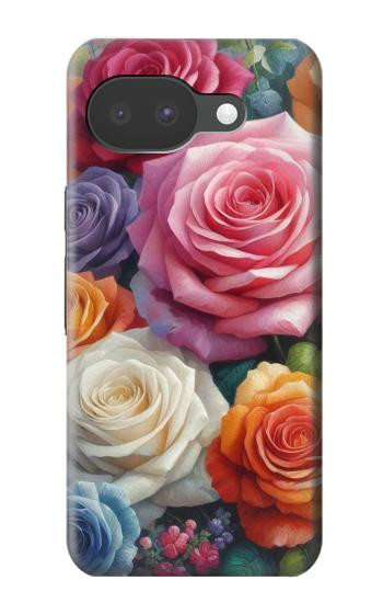 S3975 Colorful Roses Painting Case For Google Pixel 10a