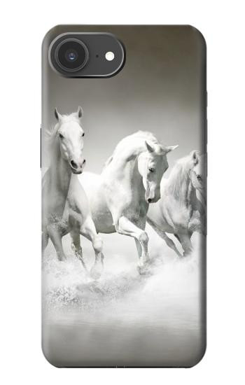 S0933 White Horses Case For iPhone 17e
