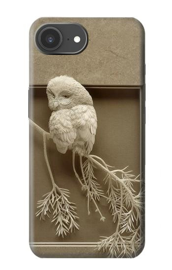 S1386 Paper Sculpture Owl Case For iPhone 17e