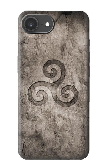 S2892 Triskele Symbol Stone Texture Case For iPhone 17e