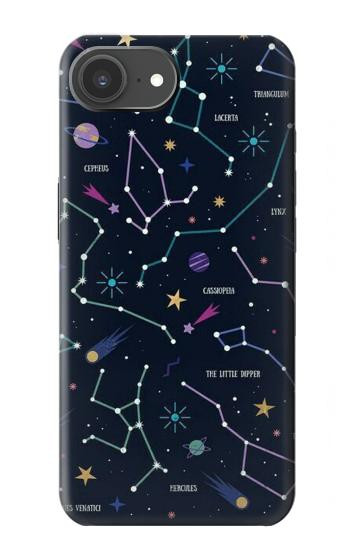 S3220 Star Map Zodiac Constellations Case For iPhone 17e