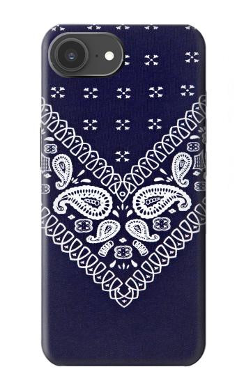 S3357 Navy Blue Bandana Pattern Case For iPhone 17e