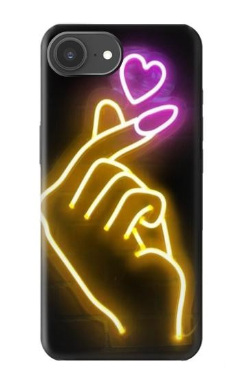 S3512 Cute Mini Heart Neon Graphic Case For iPhone 17e