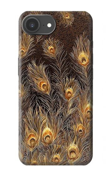S3691 Gold Peacock Feather Case For iPhone 17e