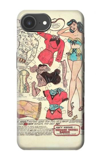 S3820 Vintage Cowgirl Fashion Paper Doll Case For iPhone 17e