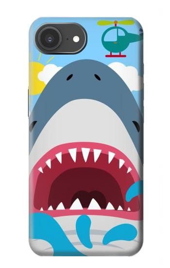 S3947 Shark Helicopter Cartoon Case For iPhone 17e