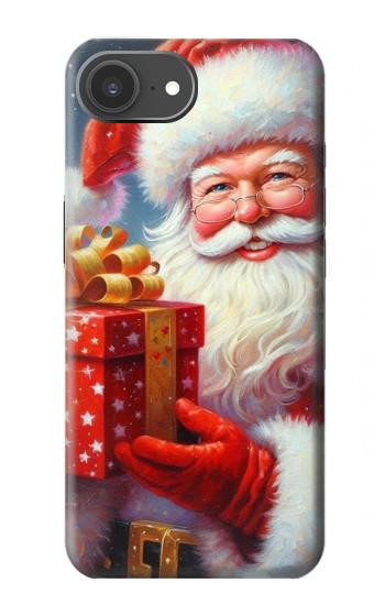 S4029 Xmas Smiling Santa Claus Gift Box Case For iPhone 17e